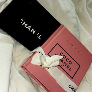 Coco Chanel mini book with bag and ribbon